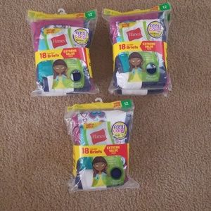 Hanes Girls Tagless Briefs